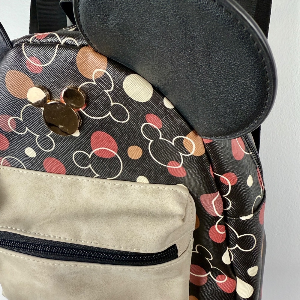 Disney Mickey Mouse NWOT Mini Backpack with Ears - multicolor, Loungefly Style. - Picture 4 of 9